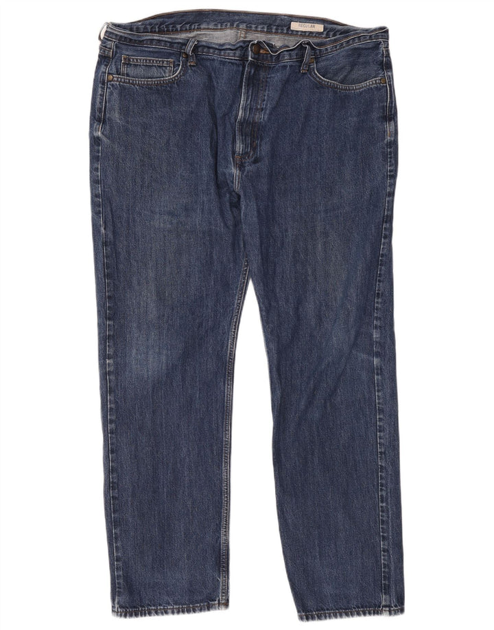 Marks & Spencer Jean droit régulier pour homme W42 L31 bleu coton