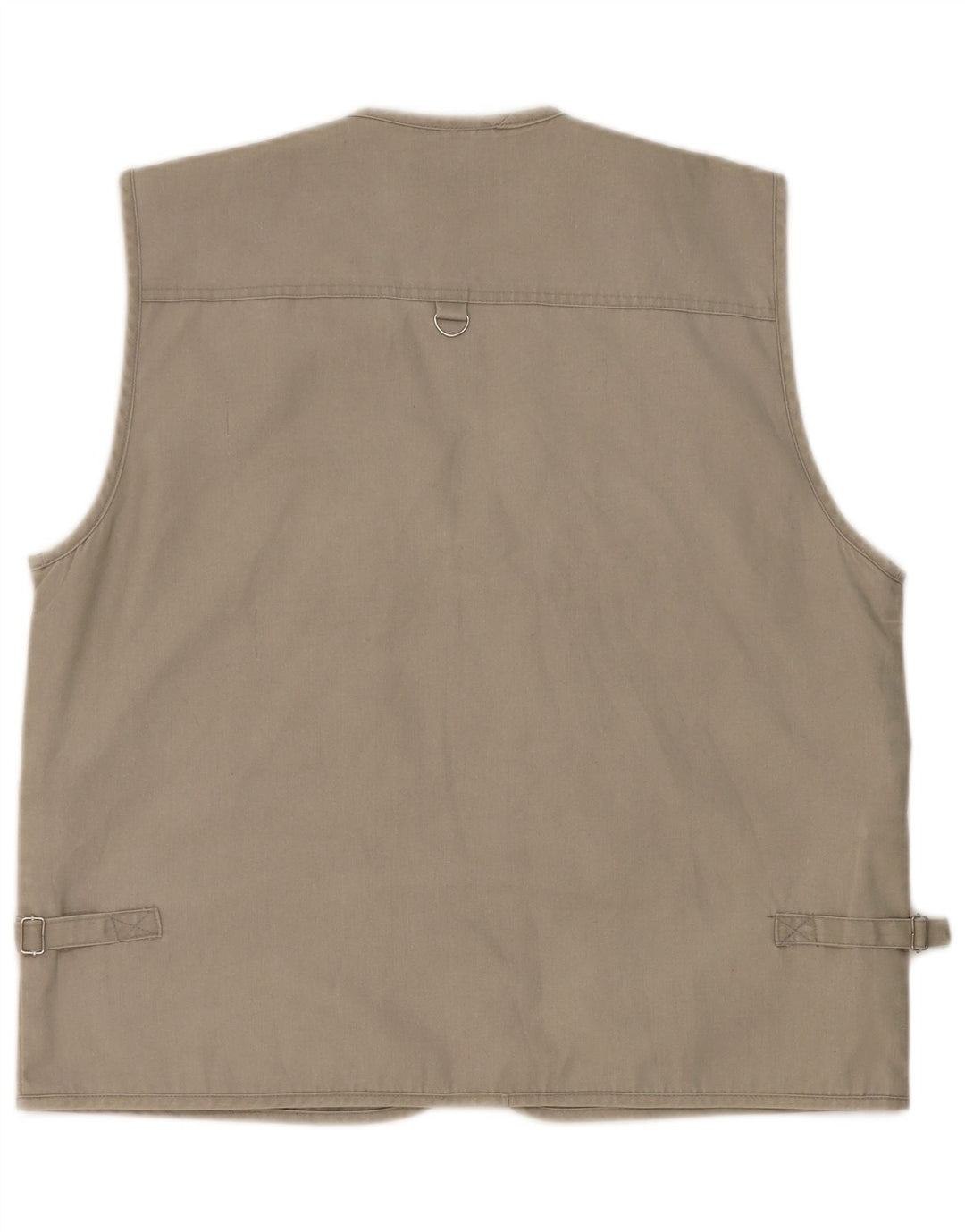 vintage Mens Utility Gilet UK 38 Coton Gris Moyen