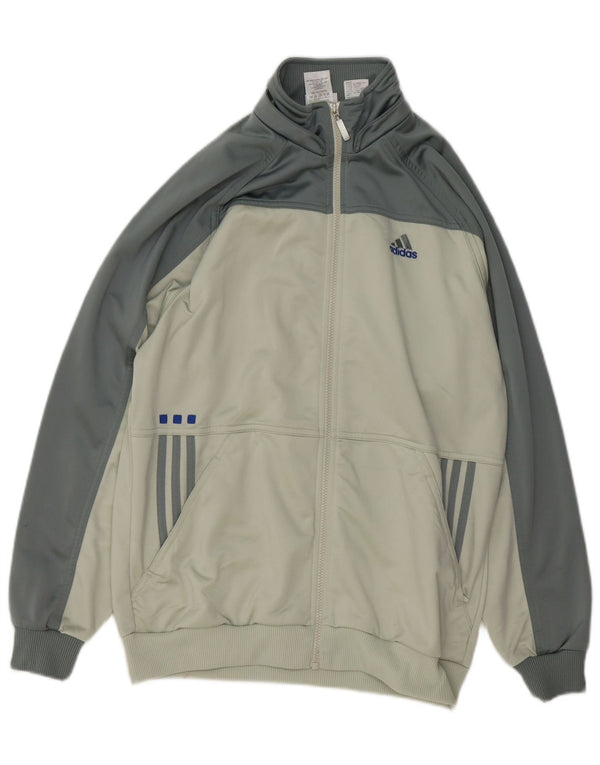 Adidas Veste de Survêtement Garçon 15-16 ans Gris Colorblock Polyester