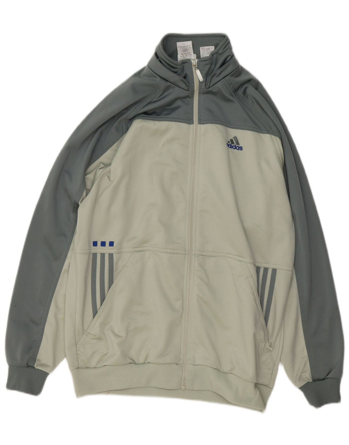 Adidas Veste de Survêtement Garçon 15-16 ans Gris Colorblock Polyester