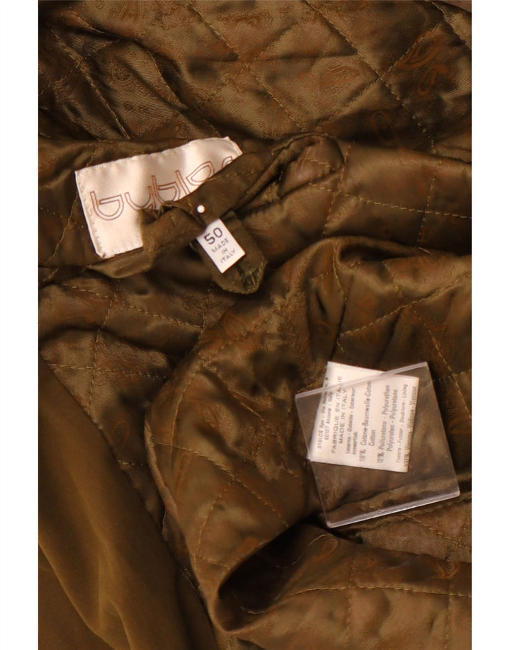 BYBLOS Pardessus Homme IT 50 Large Kaki Coton