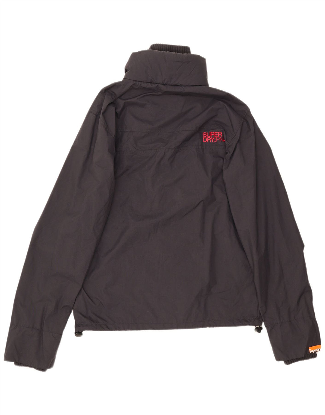 Superdry Veste de Pluie Homme UK 40 Large Bleu Marine Nylon