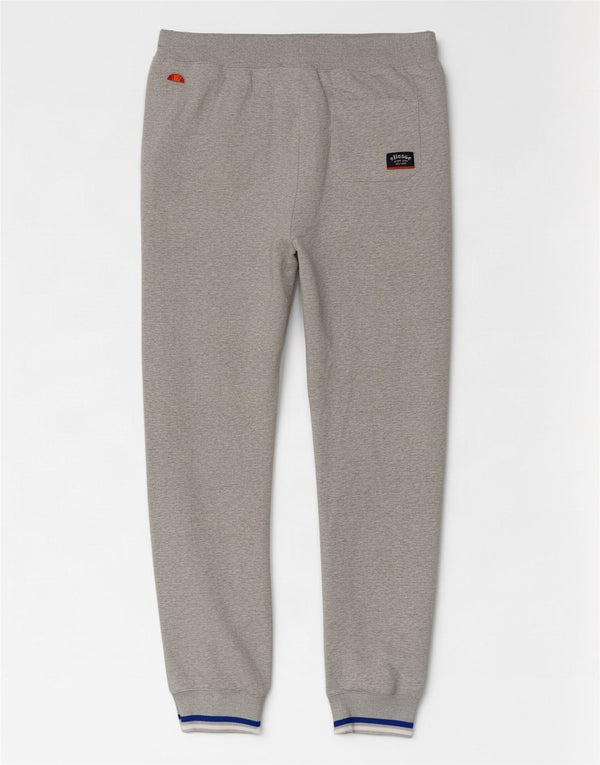 Ellesse Pantalon de survêtement pour homme Pantalon de jogging Large Gris Coton