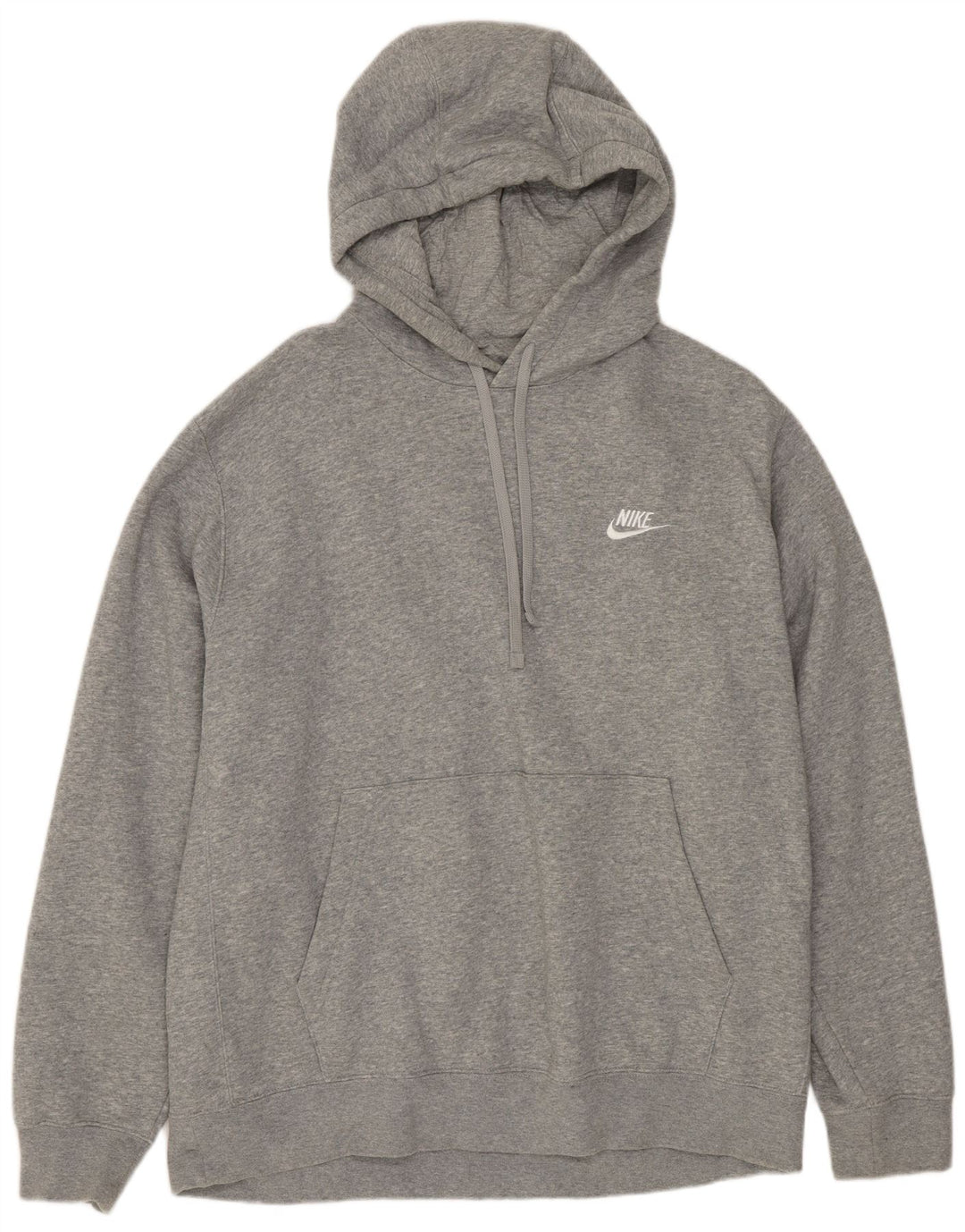 Nike Pull à capuche pour homme en coton moucheté Gris Taille L