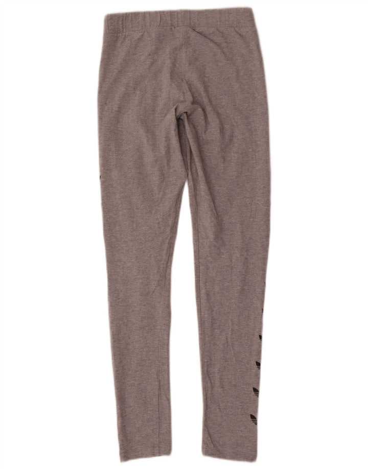 Adidas Leggings graphiques pour femmes UK 8 petit coton gris
