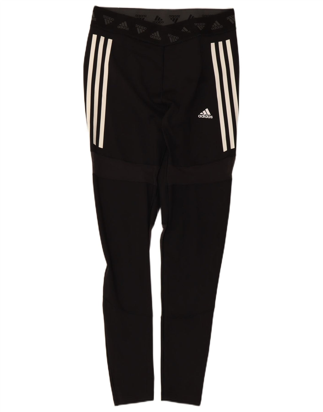 Adidas Leggings Femme UK 16/18 Large Noir Polyester