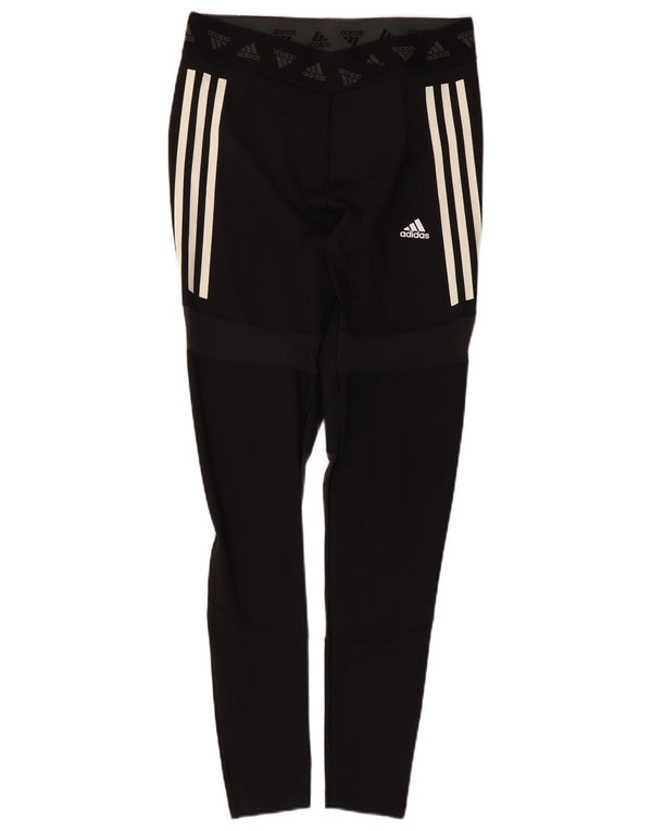 Adidas Leggings Femme UK 16/18 Large Noir Polyester