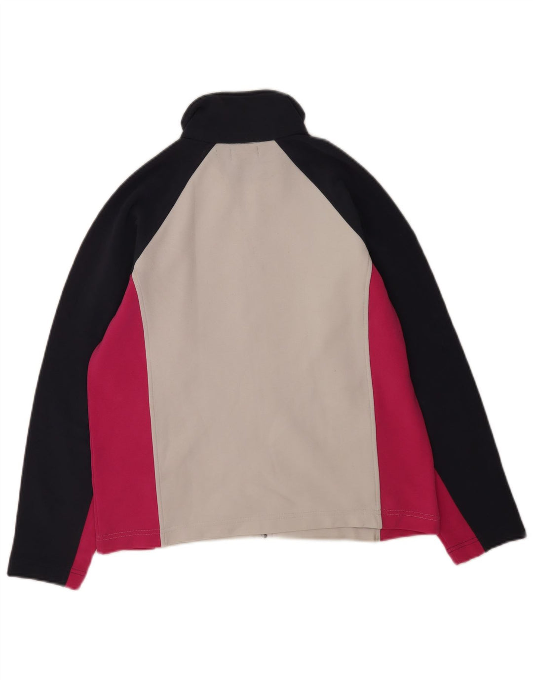 Kappa Veste de survêtement pour femme UK 14 Medium Blanc Colorblock Polyester