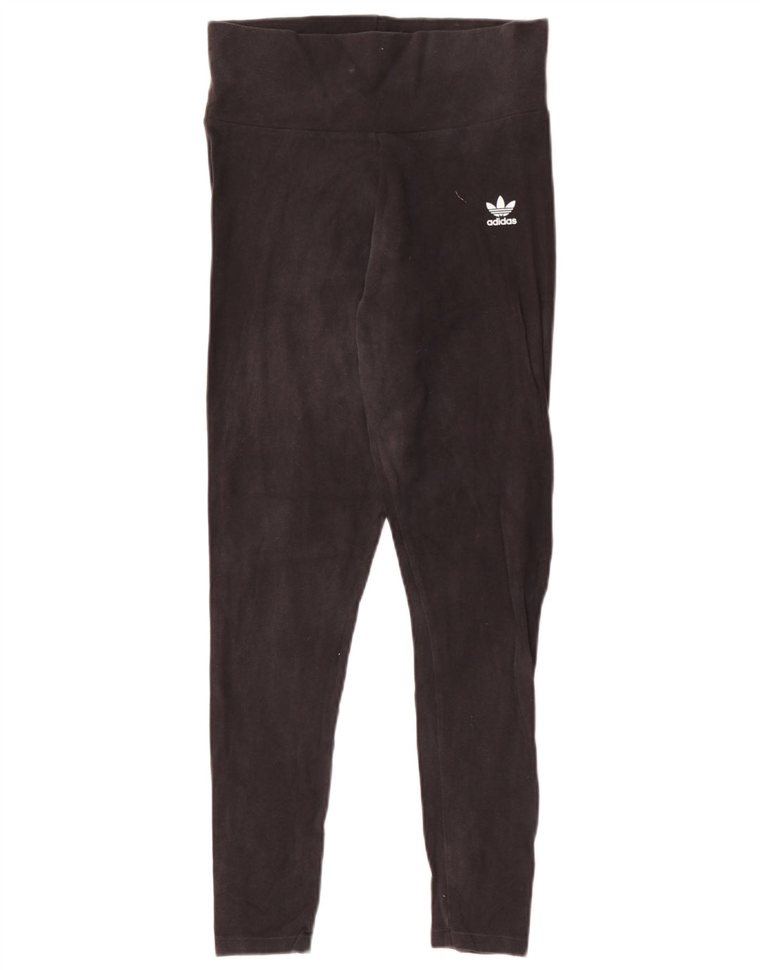 ADIDAS Leggings Femme UK 12 Moyen Noir
