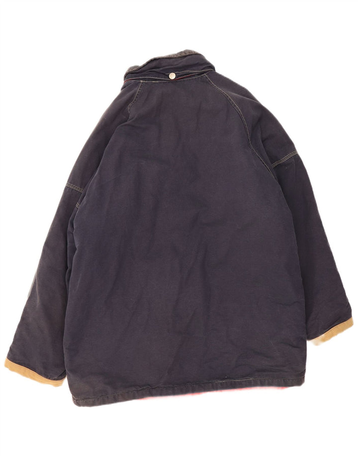 Veste coupe-vent vintage pour hommes UK 44 2XL Bleu Marine