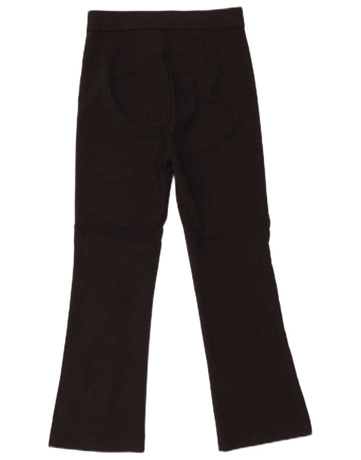 Zara Pantalon court évasé pour femme Medium W28 L25 Noir
