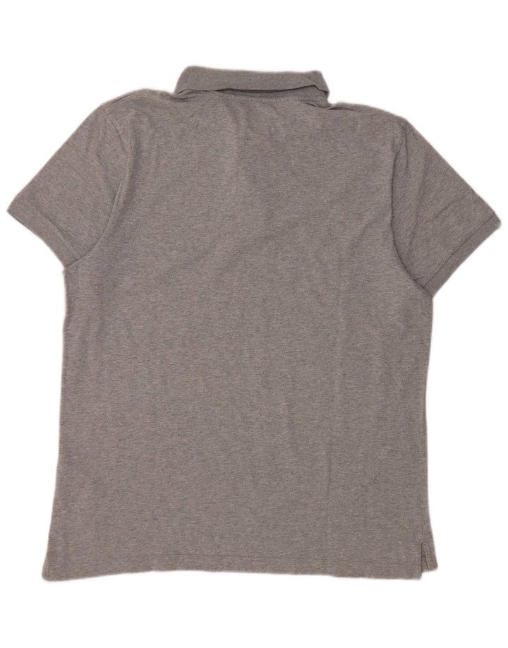 Nike Polo graphique pour homme en coton moucheté gris Taille L