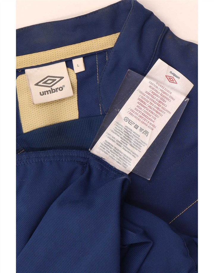 Umbro Veste de survêtement graphique pour homme, grande taille, rayures bleues