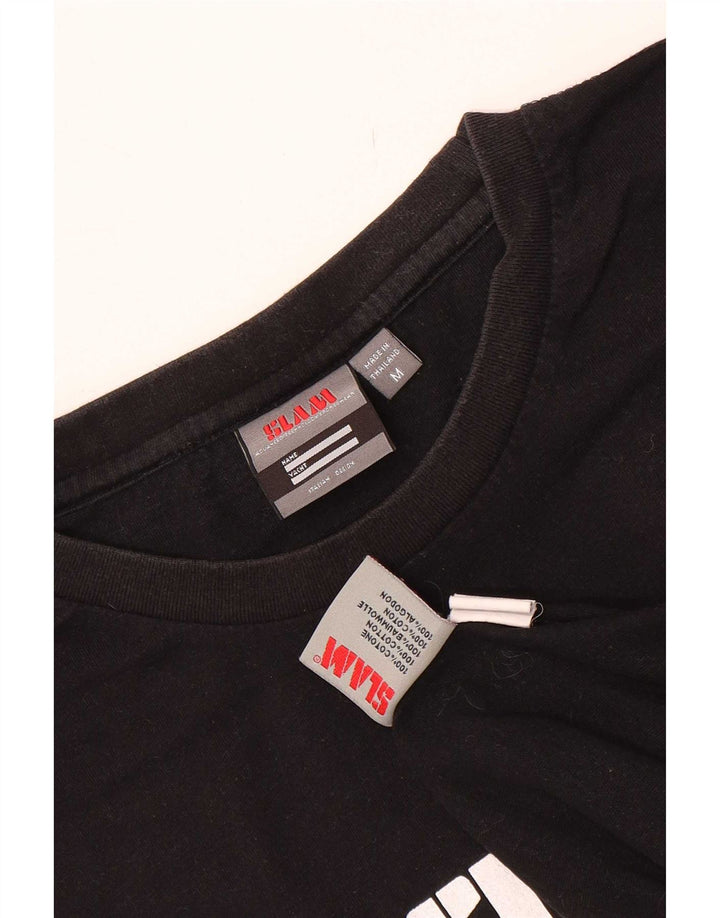 Slam T-Shirt Graphique Homme Noir Moyen Coton