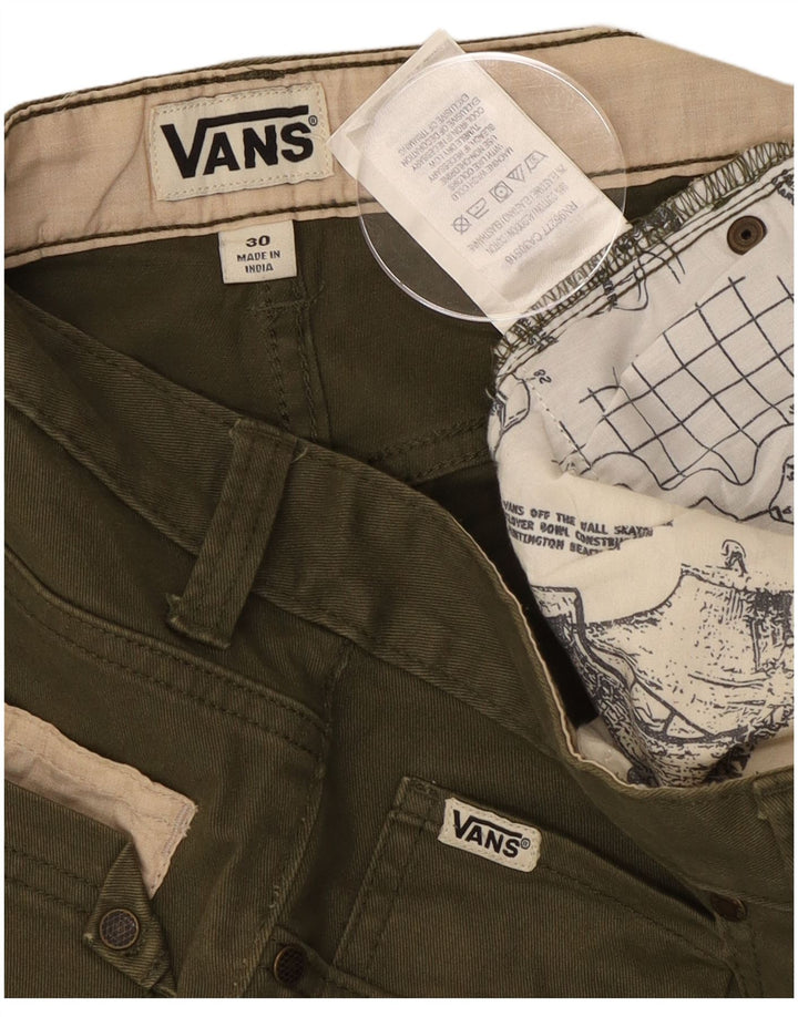 Vans Short décontracté W30 en coton kaki moyen pour homme