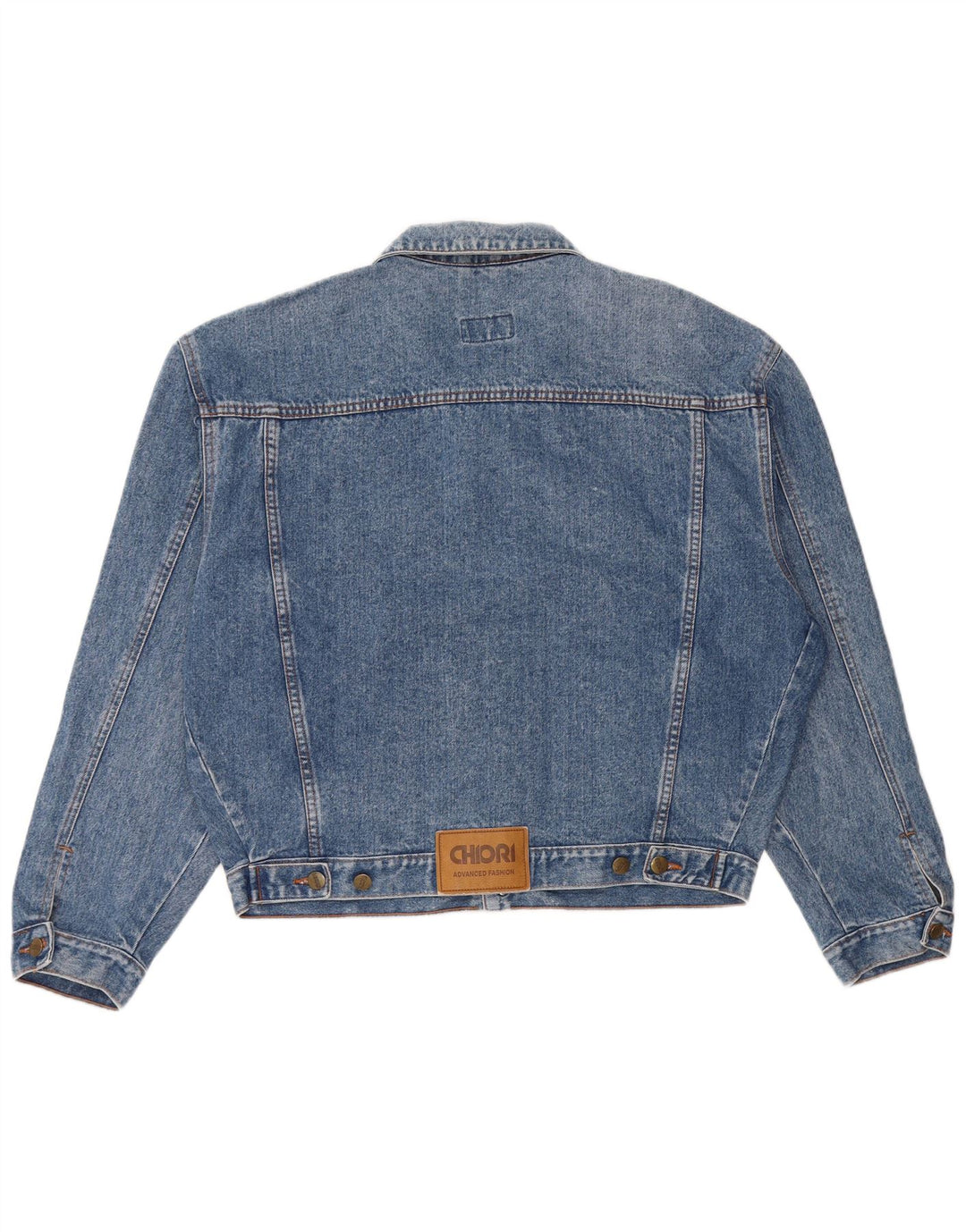 Chiori Veste en jean coupe ample pour homme UK 38 Bleu moyen Coton