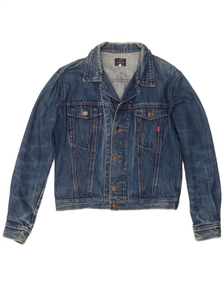 Carrera Veste en jean pour femme UK 16 Large Bleu Coton