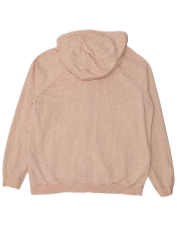 Nike Pull à capuche zippé pour homme en coton moucheté rose grand