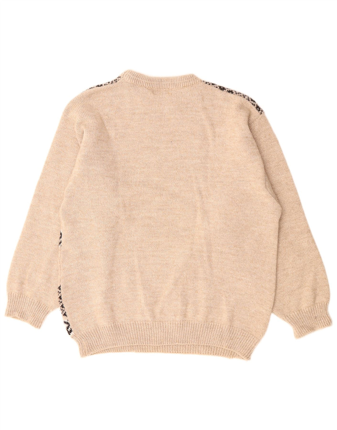 Barisal Pull Col Bateau Homme Beige Moyen Fair Isle Polyacrylique