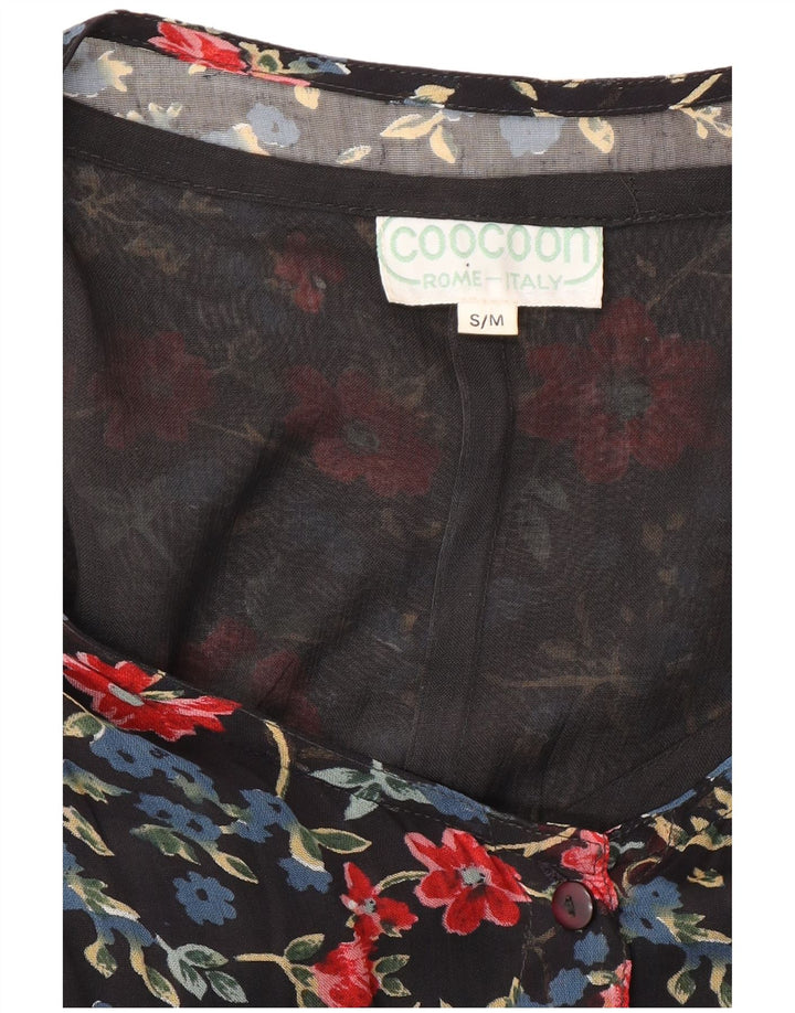 Coocoon Robe Maxi Femme UK 10 Petit Noir Floral
