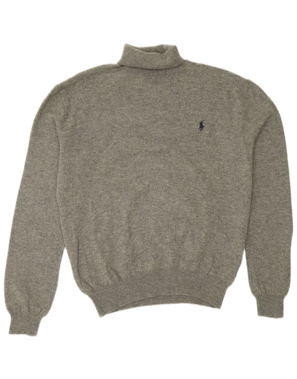 Polo Ralph Lauren Pull Col Roulé Homme Gris Moyen Laine