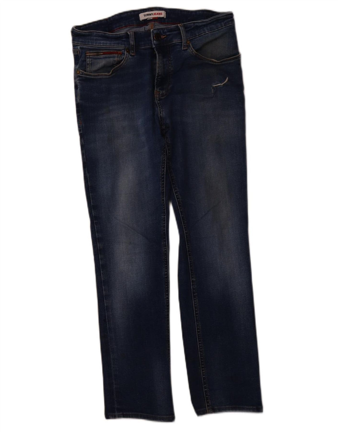 TOMMY HILFIGER Jean Droit Femme W32 L27 Bleu Coton