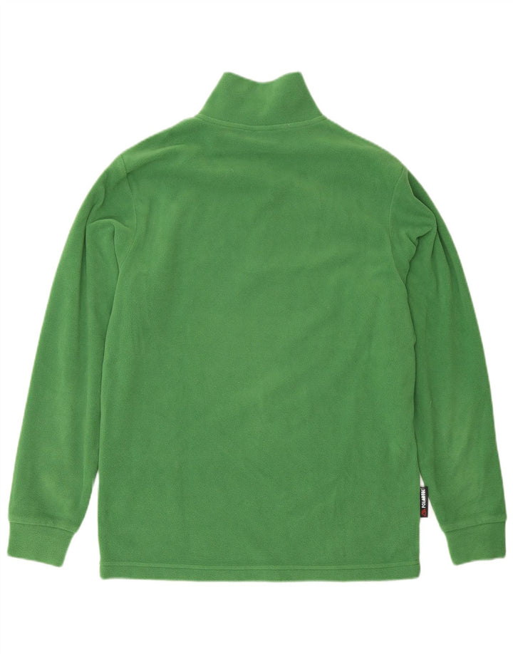 Invicta Pull polaire à col zippé pour homme Petit polyester vert