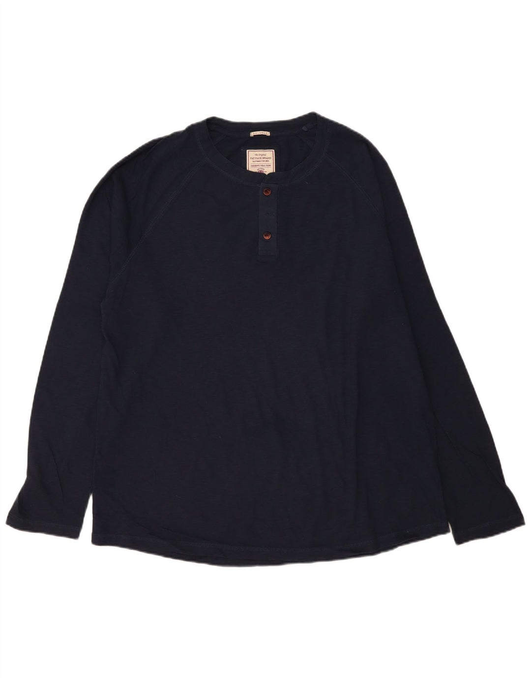 Fat Face Haut Homme Manches Longues 2XL Bleu Marine Coton
