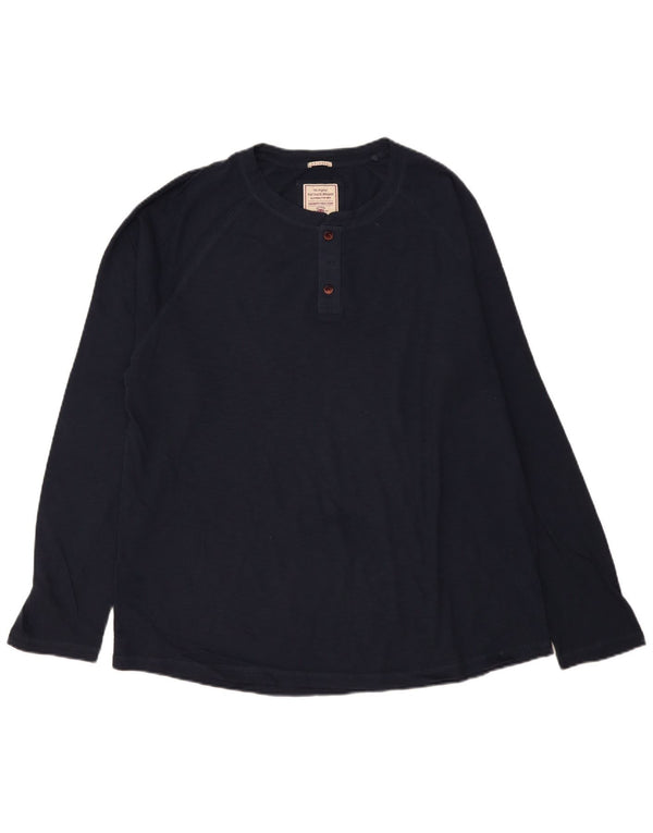 Fat Face Haut Homme Manches Longues 2XL Bleu Marine Coton