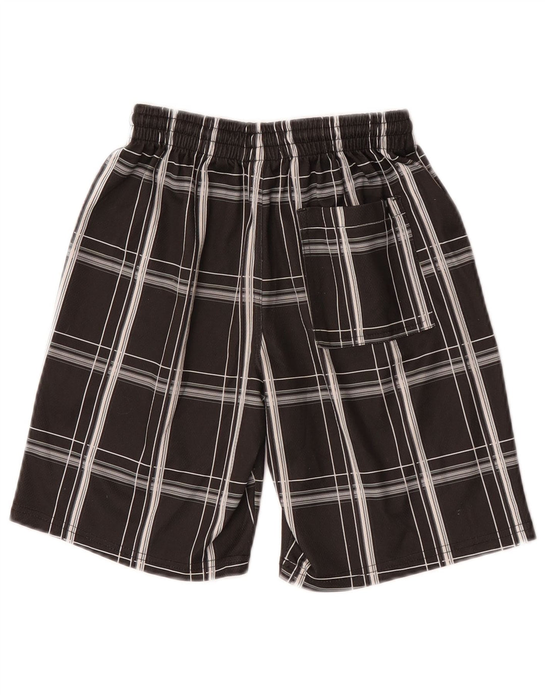 Hurley Short de sport pour garçon 8-9 ans Petit gris à carreaux en polyester