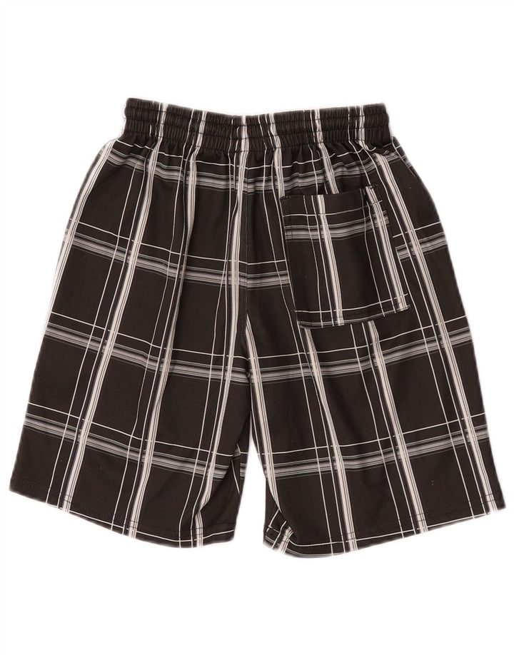 Hurley Short de sport pour garçon 8-9 ans Petit gris à carreaux en polyester
