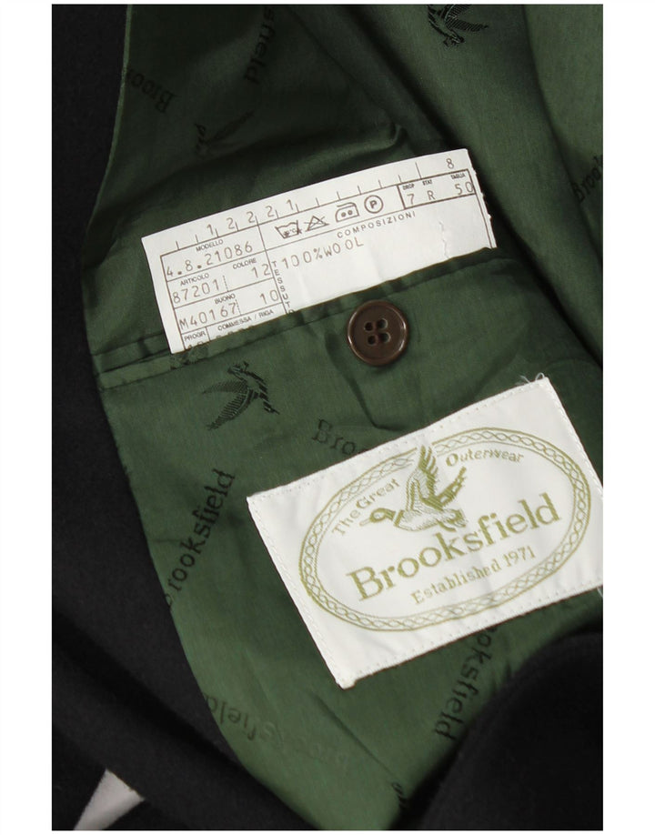 Brooksfield Veste Blazer 2 Boutons Homme IT 50 Grande Laine Bleu Marine