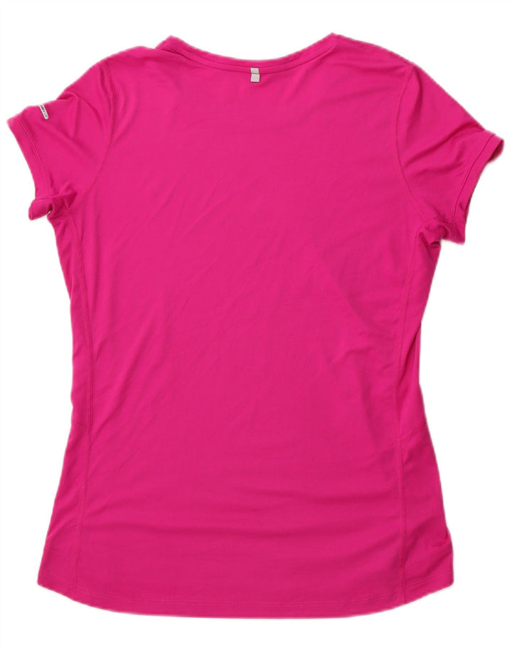 Nike Womens Dri Fit T-Shirt Top UK 14 Grand Rose