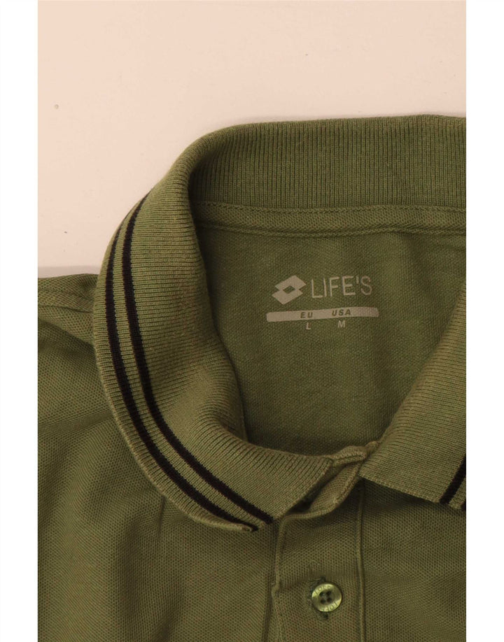 Lotto Polo Regular Fit Homme Vert Taille L