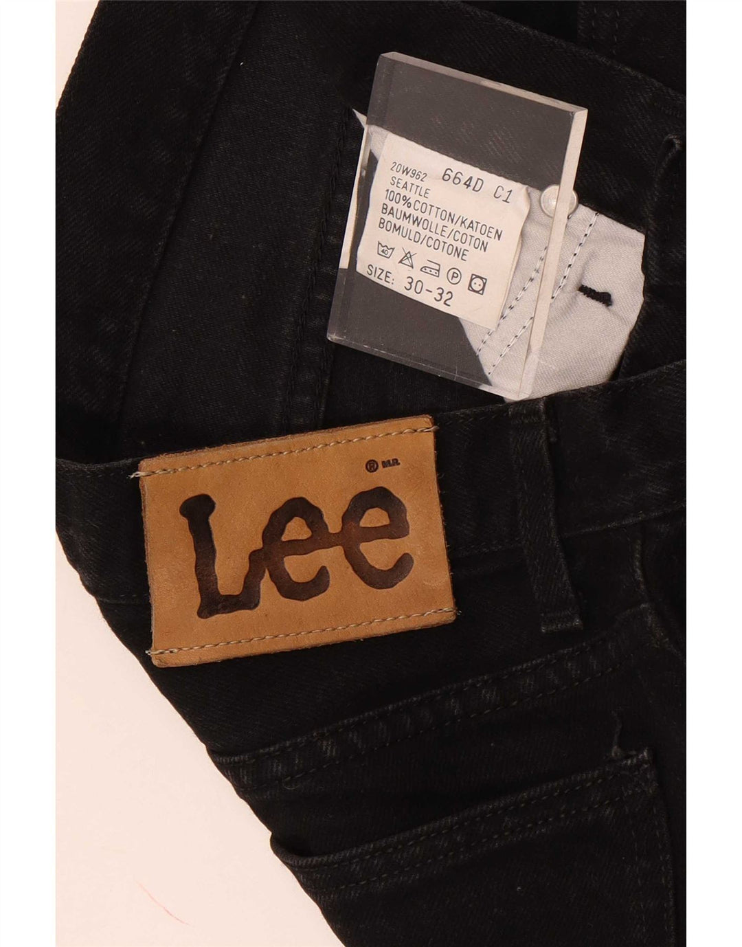Lee Jean droit homme W30 L32 coton noir