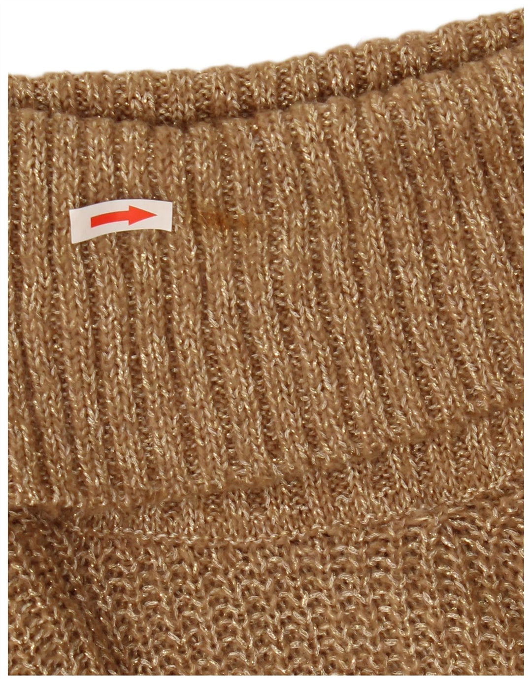 Massimo Dutti Pull col roulé pour femme UK 10 Petit Beige Moucheté