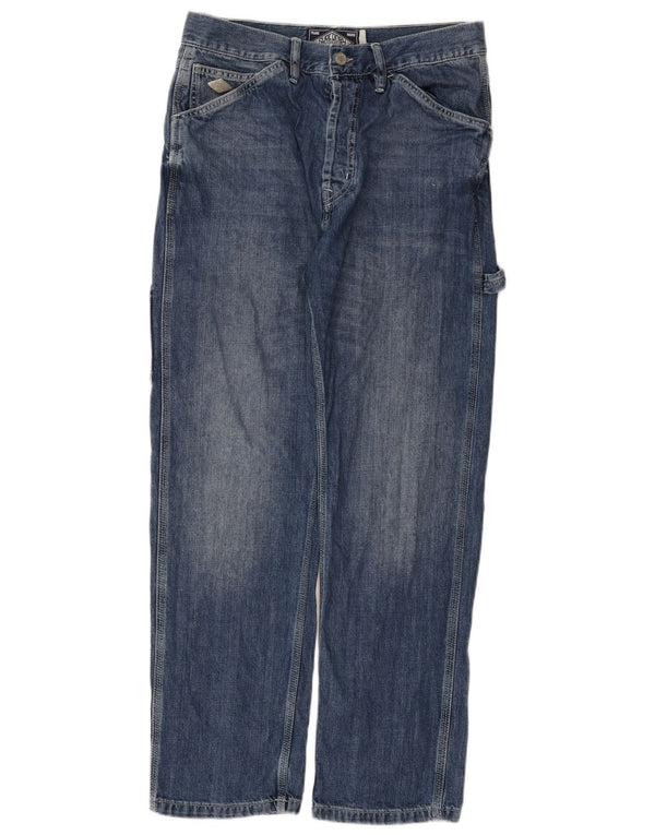 Superdry Jean Cargo Droit W31 L32 Homme Bleu Coton