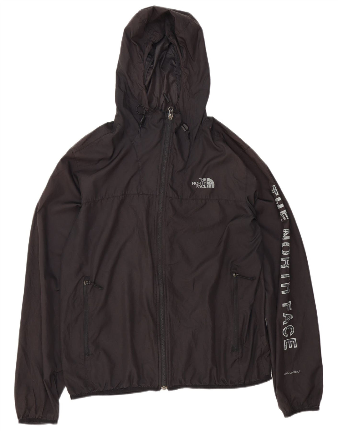 The North Face Veste de pluie à capuche graphique pour homme UK 38 Medium Noir Polyester