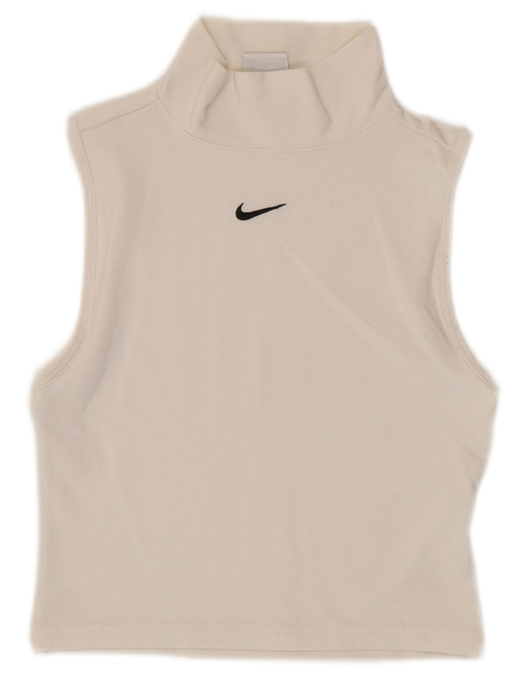 Nike Débardeur court pour femme UK 4 XS Blanc