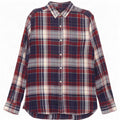 French Connection Chemise en Flanelle Homme Bleu Marine Moyen à Carreaux en Coton