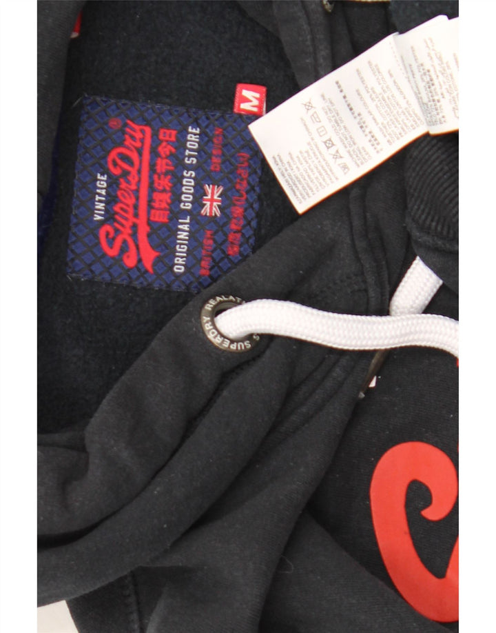Superdry Pull à Capuche Graphique Homme Noir Moyen Coton