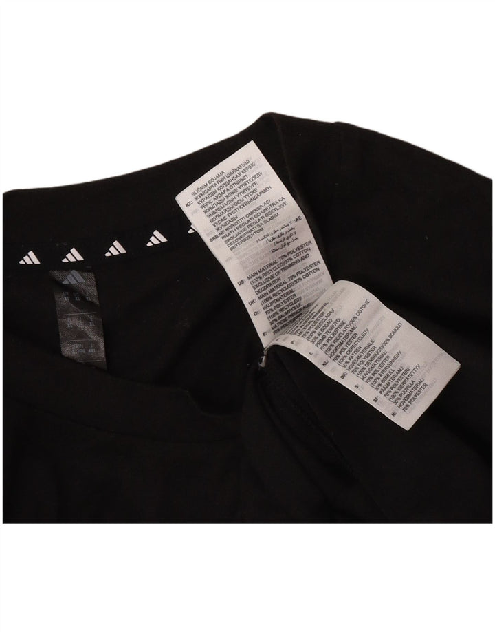 Adidas Mens Graphic T-Shirt Top XL Noir Polyester