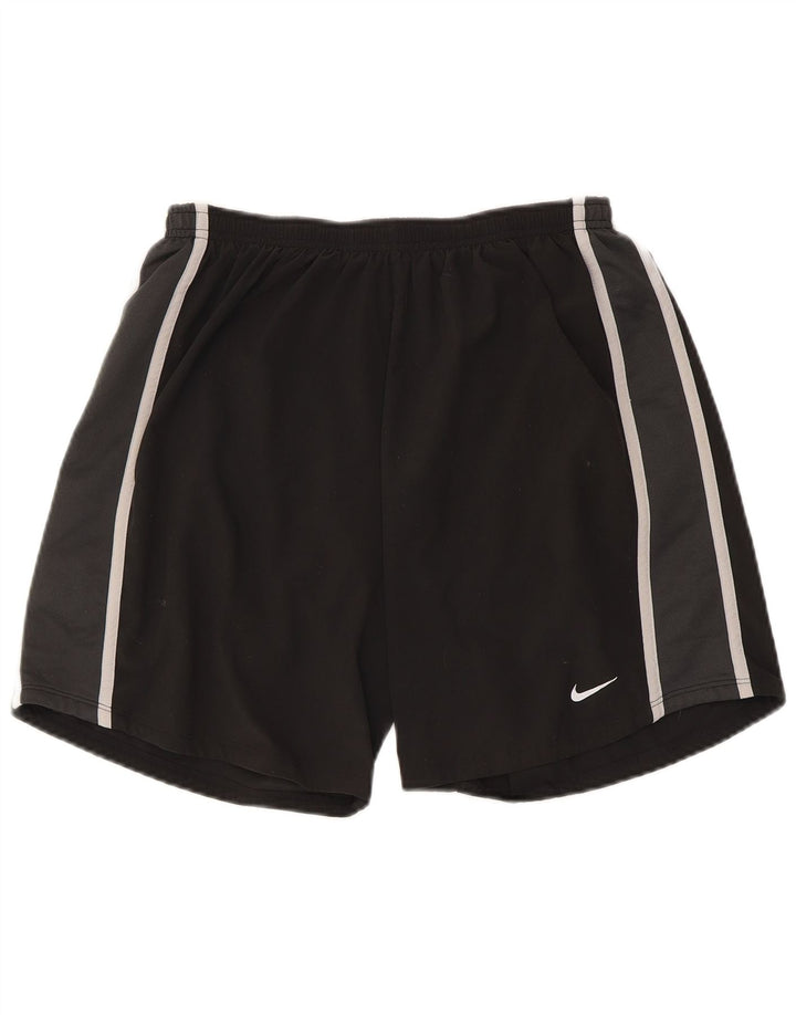 Nike Short de sport Dri Fit pour homme en polyester noir moyen