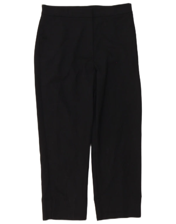 Marks & Spencer Pantalon court droit pour femme UK 10 Small W28 L24 Noir