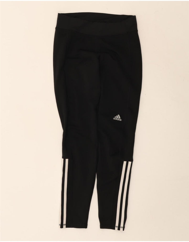 Adidas Leggings Femme UK 8/10 Petit Noir Polyester