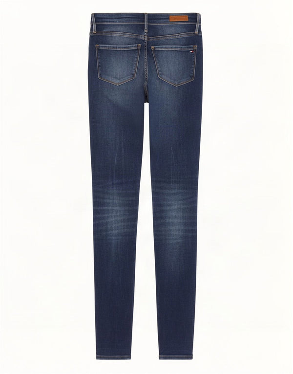 Tommy Hilfiger Jean Como Skinny Femme W25 L30 Bleu Marine Coton