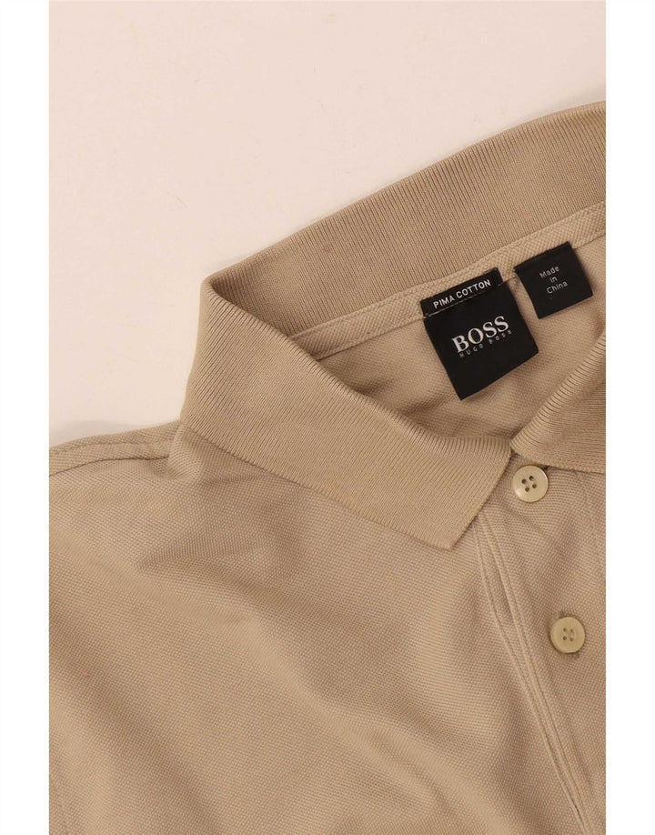 Hugo Boss Polo Homme Petit Coton Beige