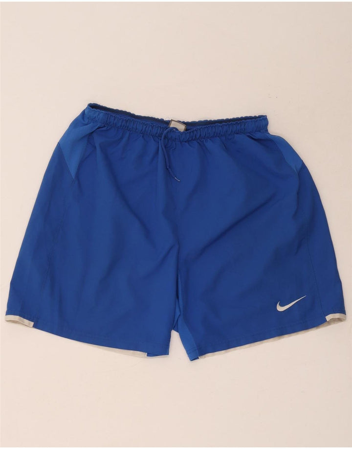 Short de sport Nike pour hommes, grand, bleu, polyester
