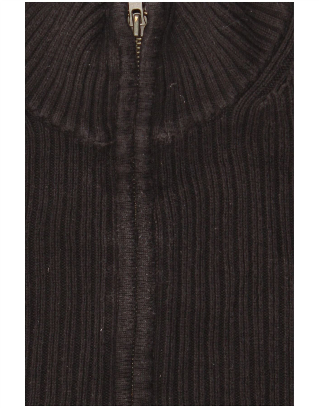 Calvin Klein Pull à col zippé pour homme Grand coton noir