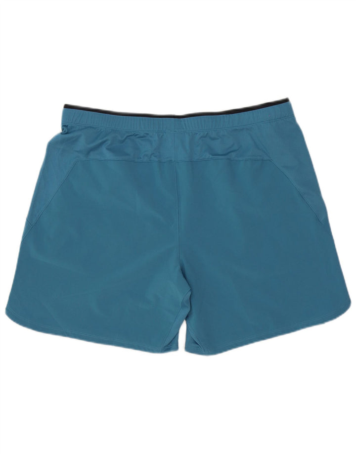 Reebok Short de sport homme grand bleu polyester
